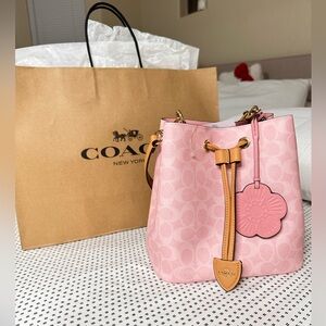 Coach Powder Pink Rowan Bucket
